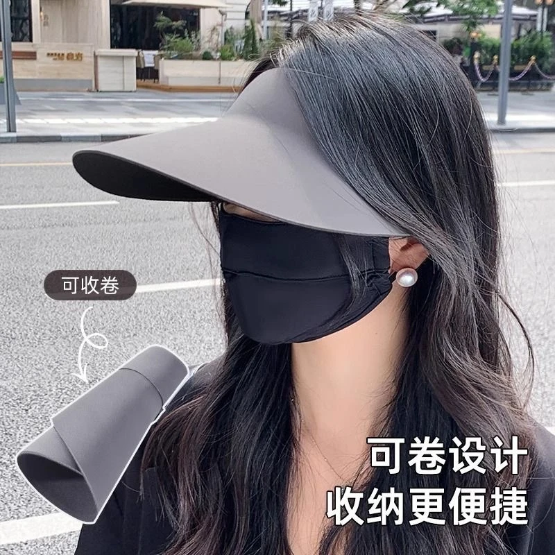 遮全脸防晒帽口罩防晒夏季防紫外线面罩一体脸基尼可拆卸居家日用