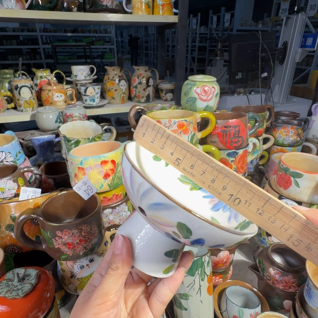 紫砂景德镇手工陶瓷釉下彩微瑕97