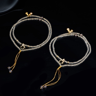 【小北珠宝】白水晶DIY项链尺寸约3mm+【多样性发一件】1