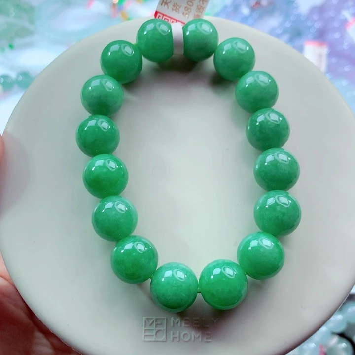 翡翠未镶嵌手链卡12.4