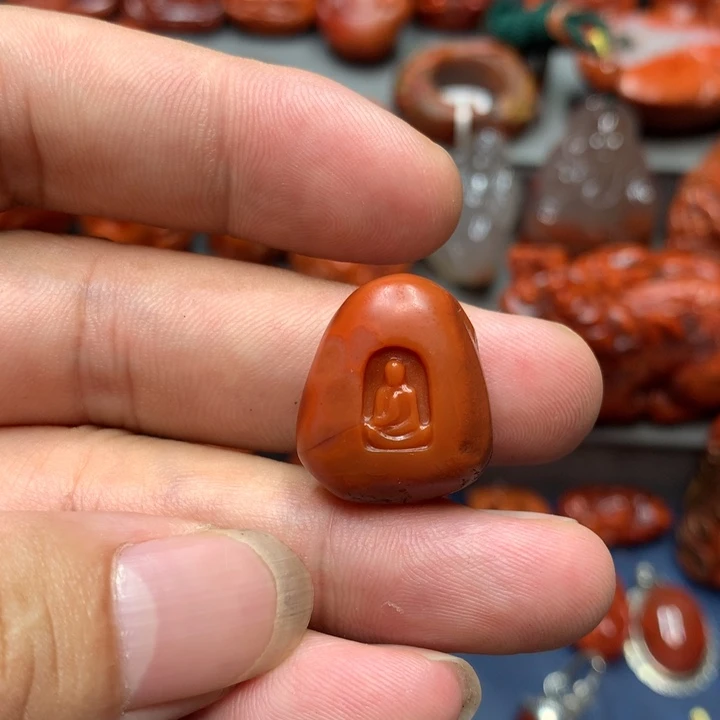 南红玛瑙未镶嵌吊坠(不含链)