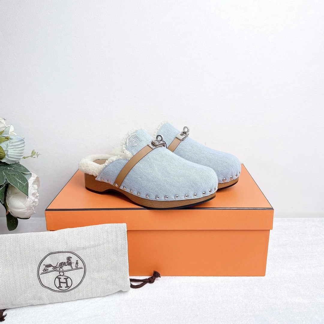 99新/Hermes/爱马仕/拖鞋/37码/Bk155