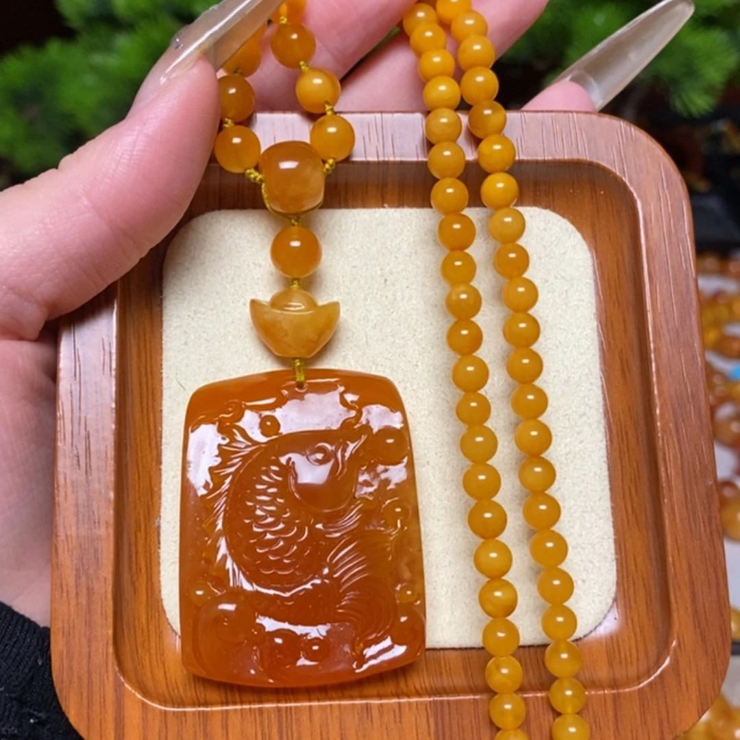 【闪购商品】蜜蜡颈饰未镶嵌项链