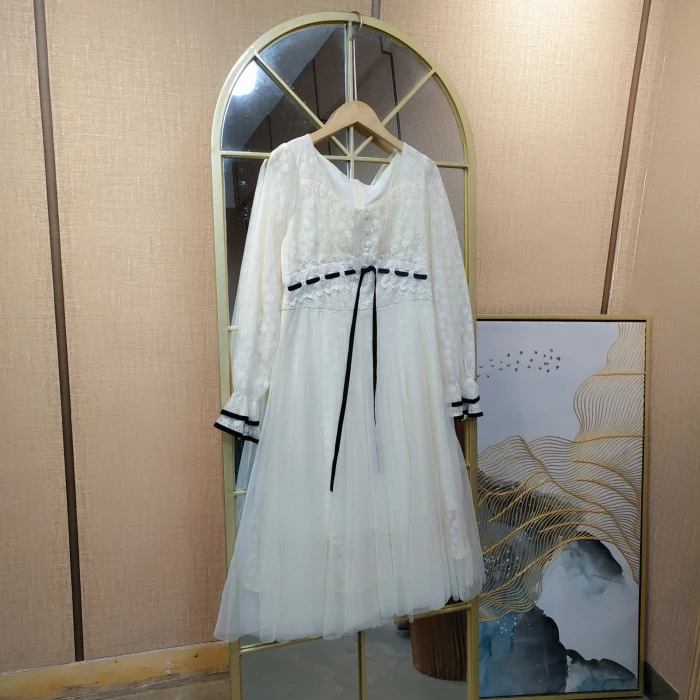 BG433孕妇杏色连衣裙85-105