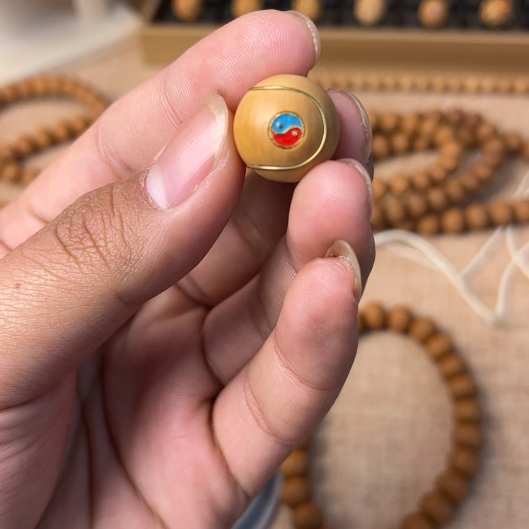 星***河吊坠猴头核桃太极全品无瑕无药