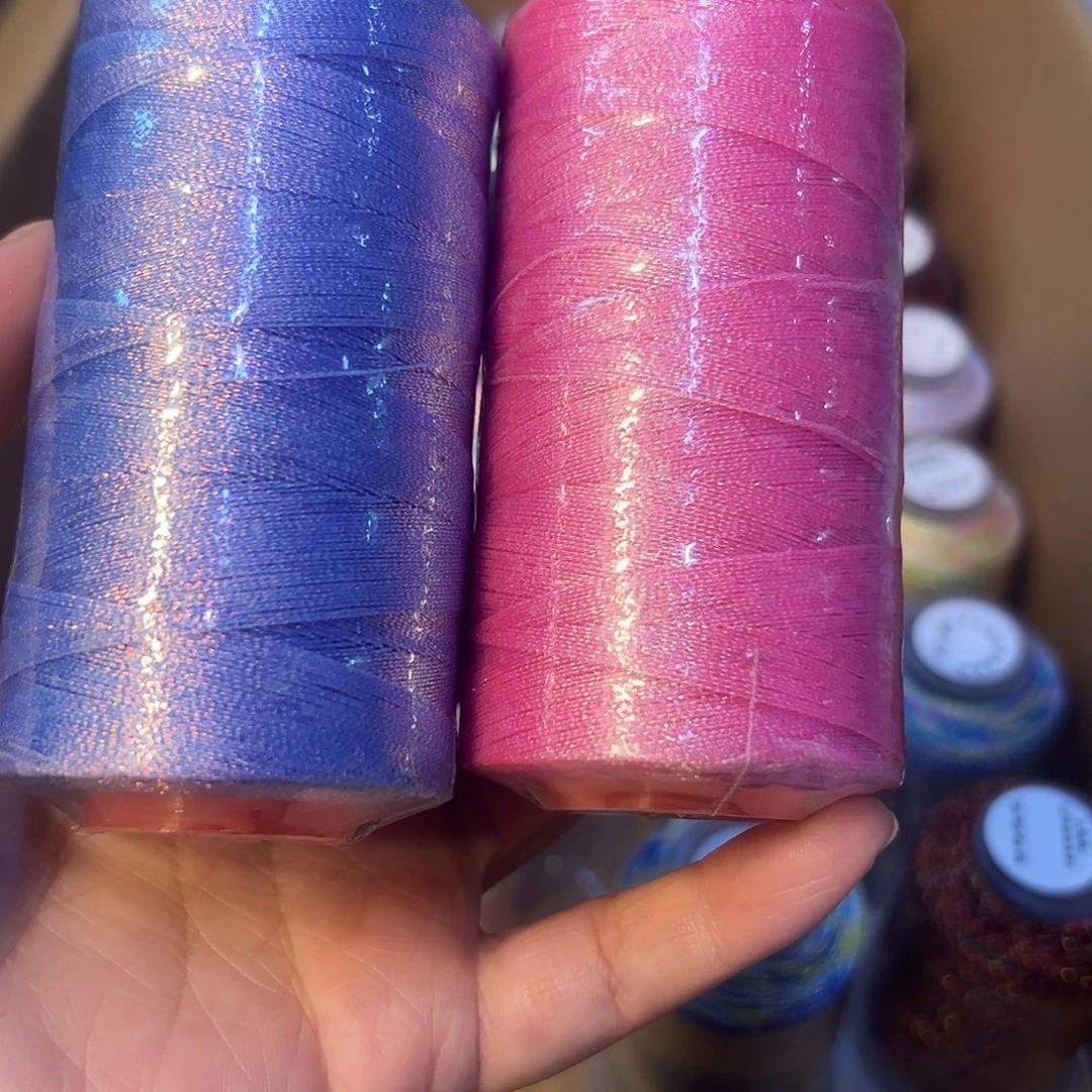 聚酯纤维3股幻彩蜡100克紫宇/ B186