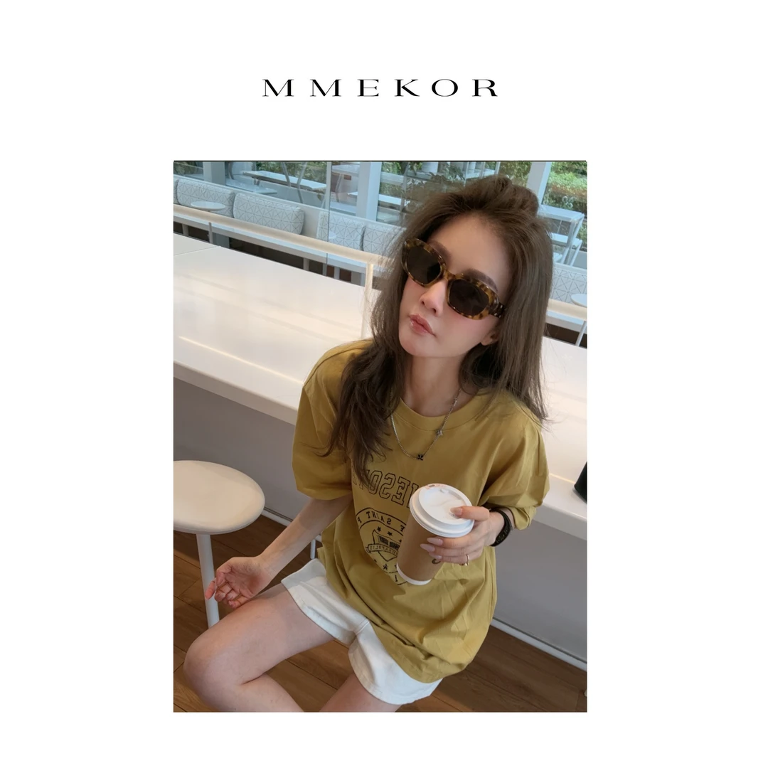 MMEKOR“美式学院”T恤 2025新款活力常青藤百搭短袖 30095