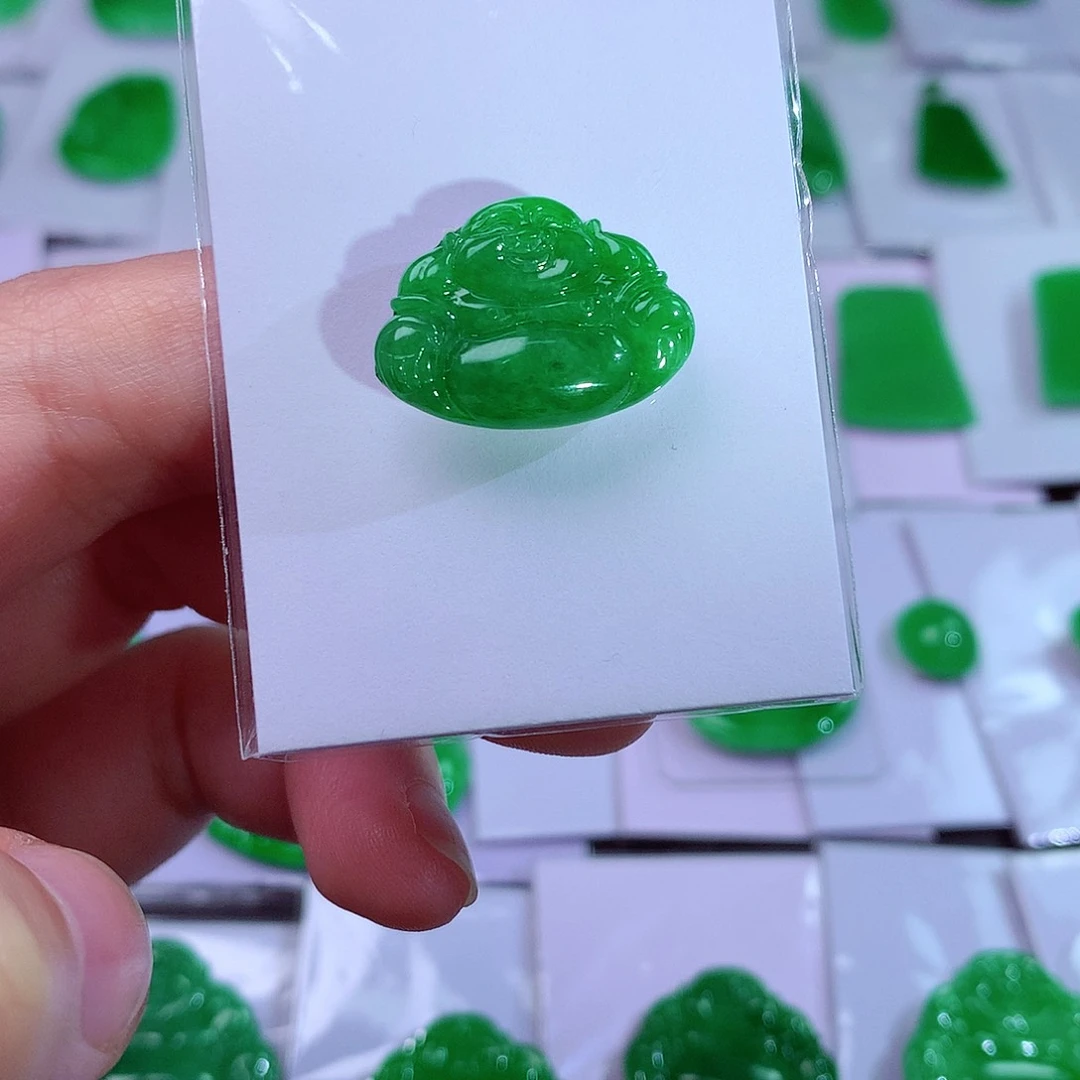颈饰未镶嵌翡翠天然翡翠