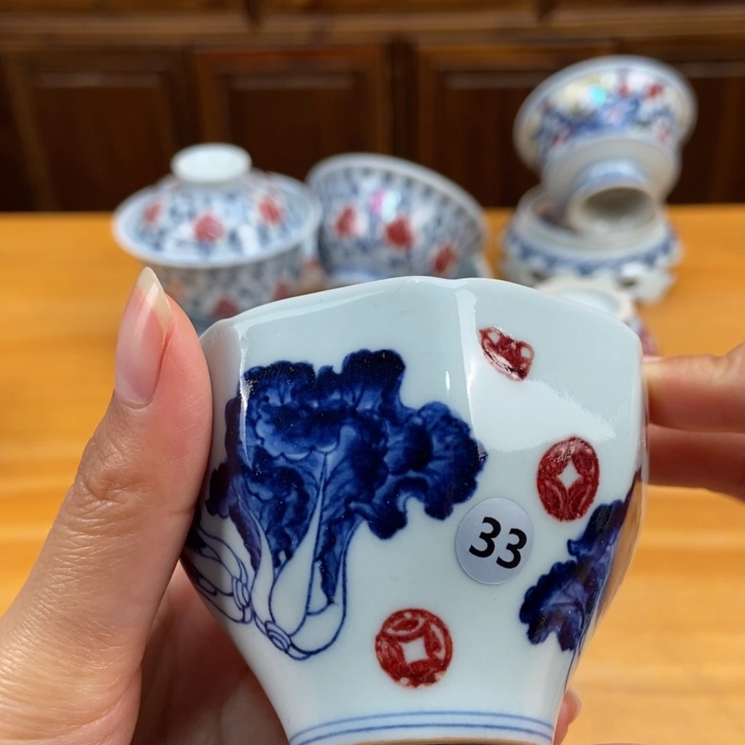 手绘现代茶具非古董