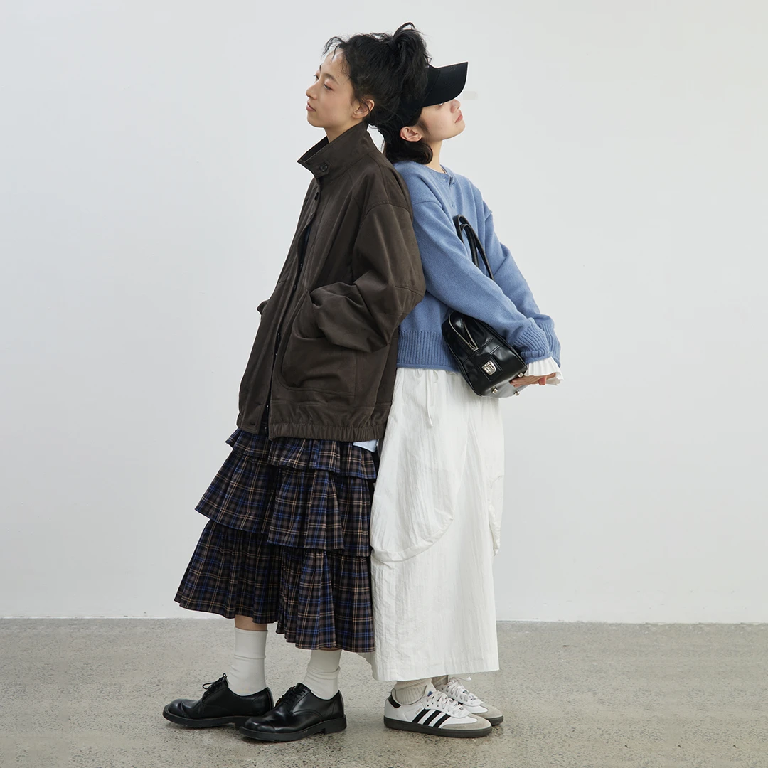 【状态麂皮外套】步履不停 早春立领棕色麂皮绒夹克可翻领休闲外套