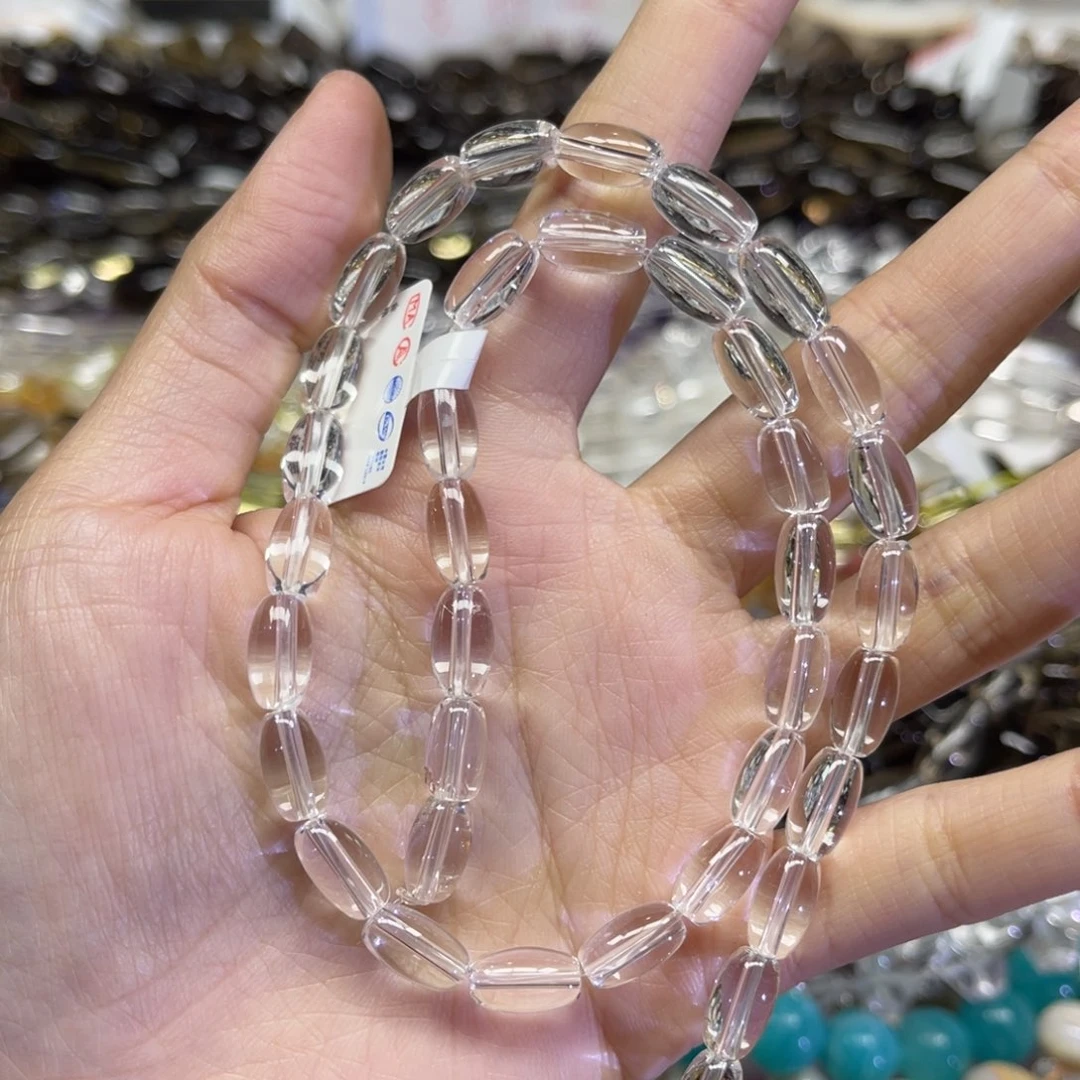 时***宜水晶项链未镶嵌天然白水