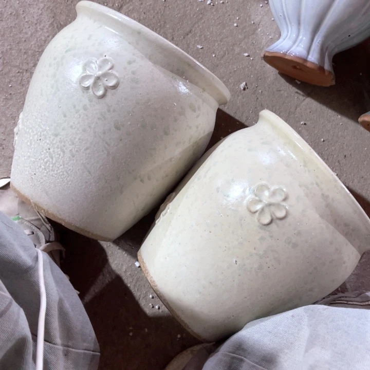 紫砂花盆口径19高度21两只正品