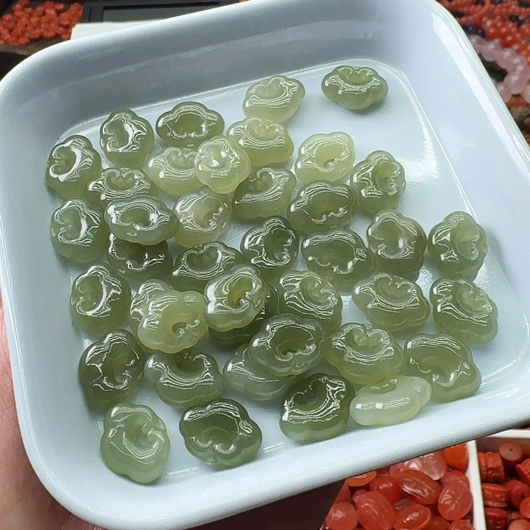 和田玉（糖玉）未镶嵌车挂随机发5个