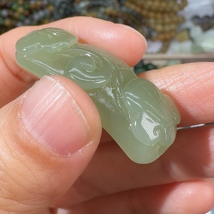 和田玉未镶嵌颈饰3915