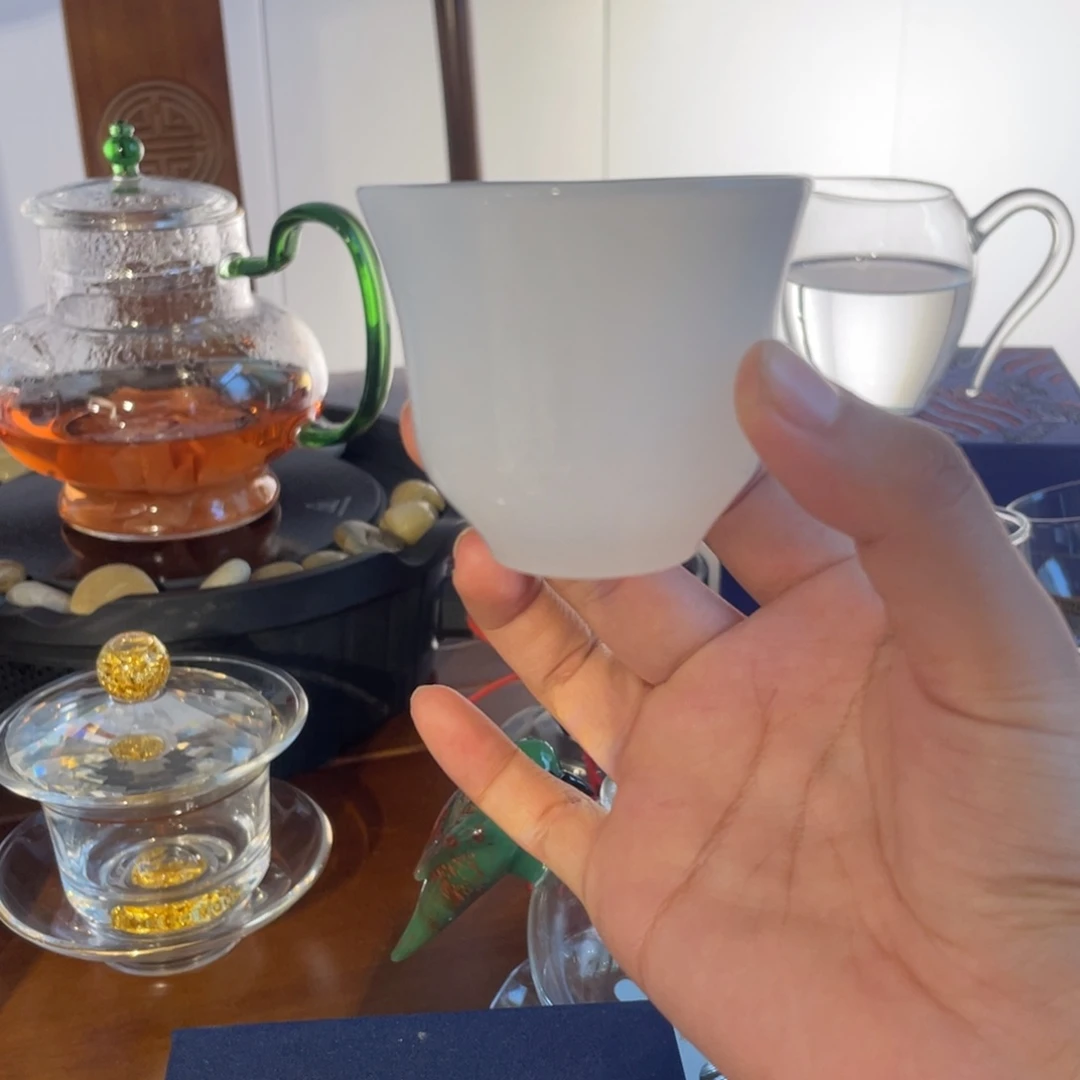 水晶玻璃茶水分离