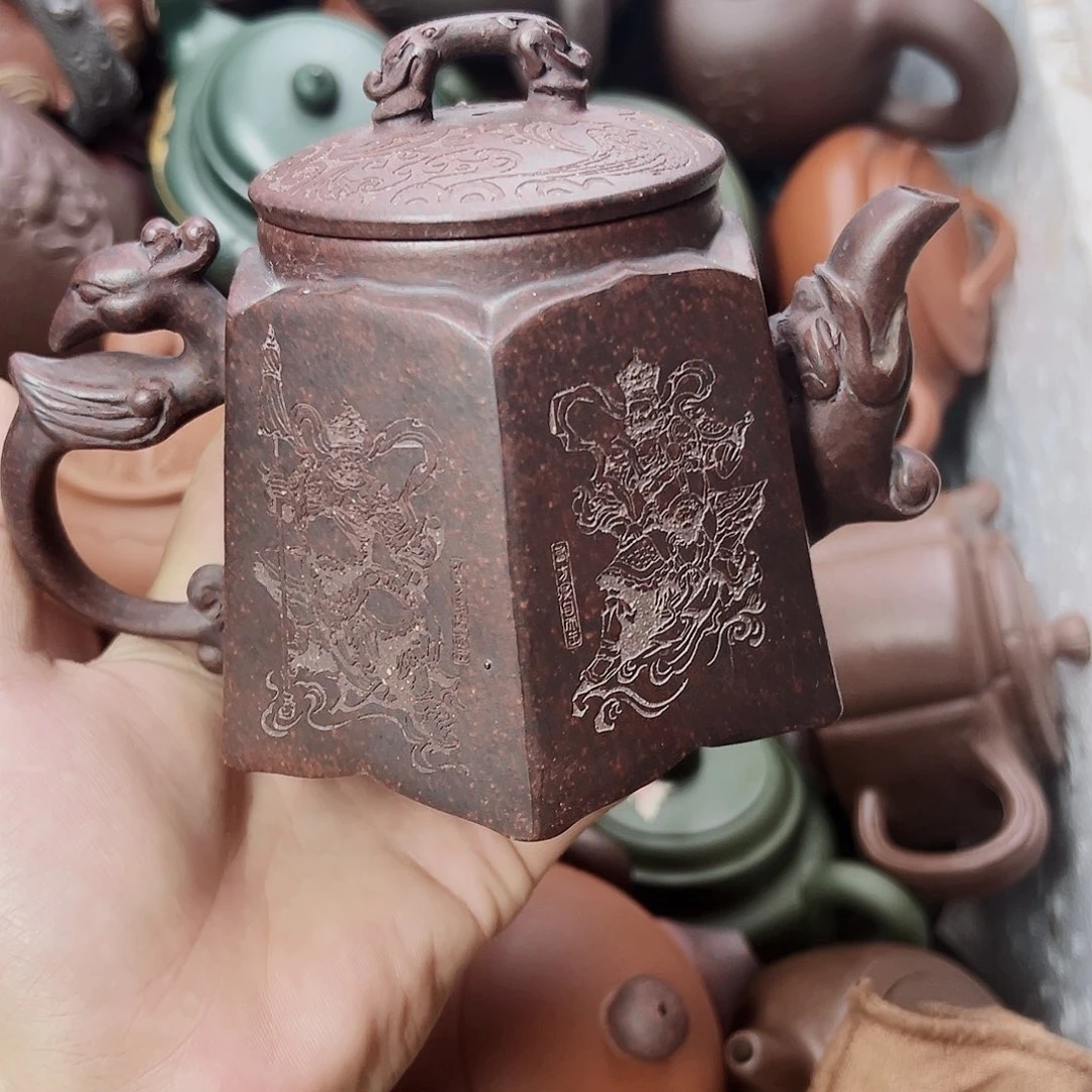 茶壶紫砂宜兴原矿紫砂400毫升23