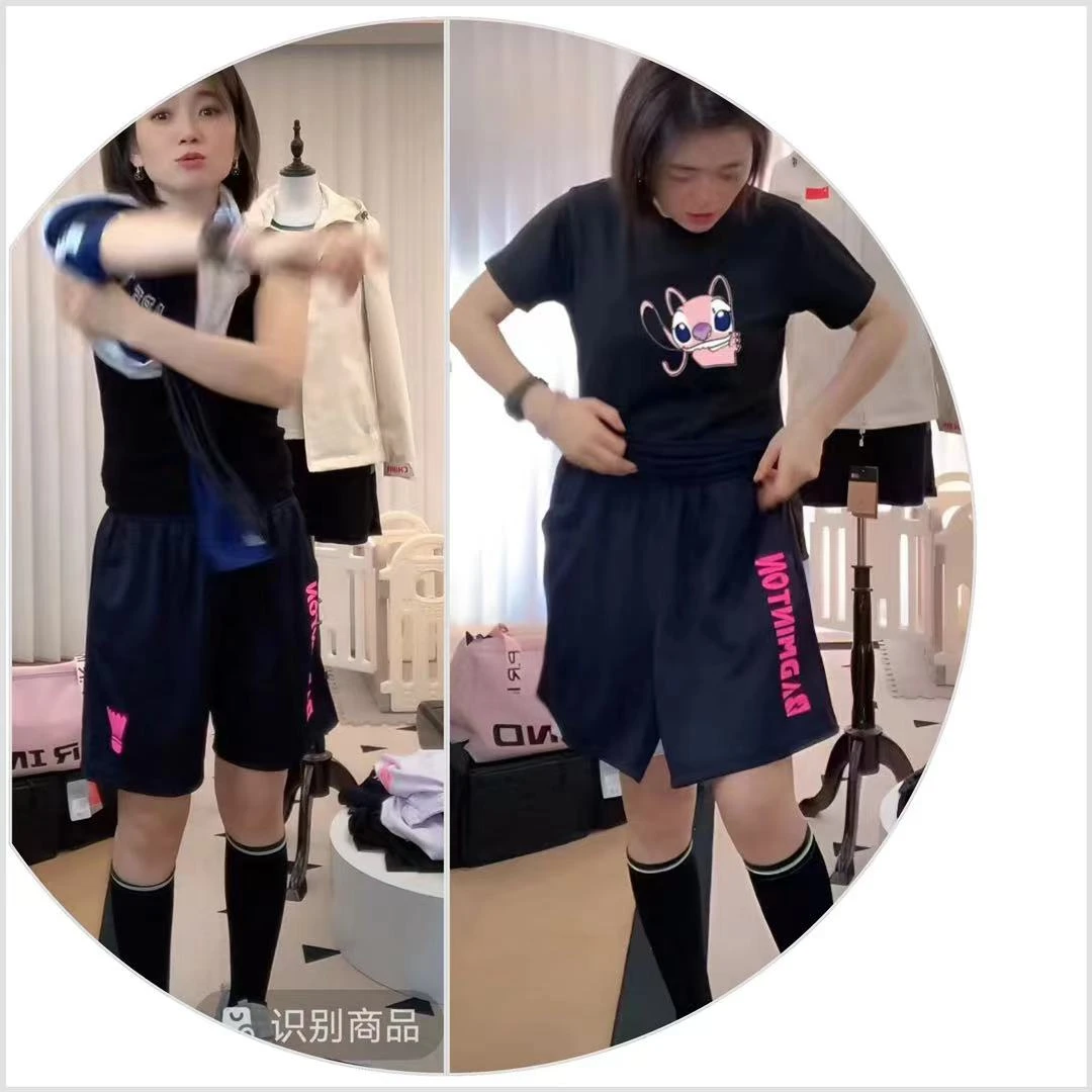 速干羽毛球运动短裤公开大赛文化衫透气儿童宝宝小孩服装中裤定制