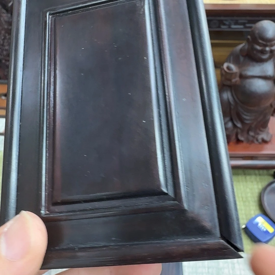 藤类大叶紫檀长方盒子