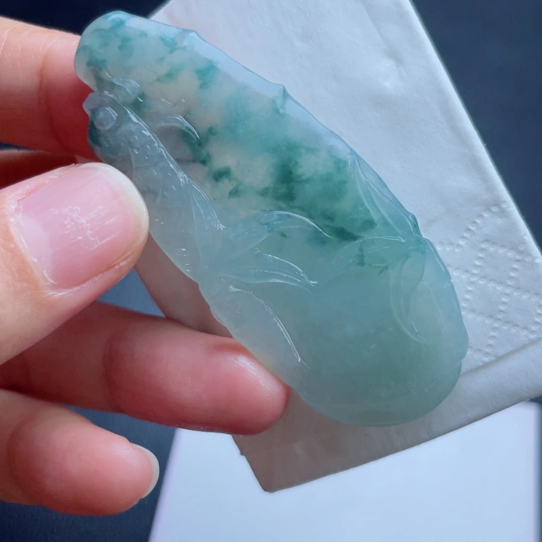 定制翡翠未镶嵌翡翠吊坠