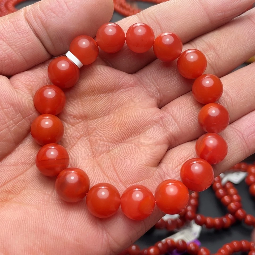 夏***风南红玛瑙未镶嵌手串