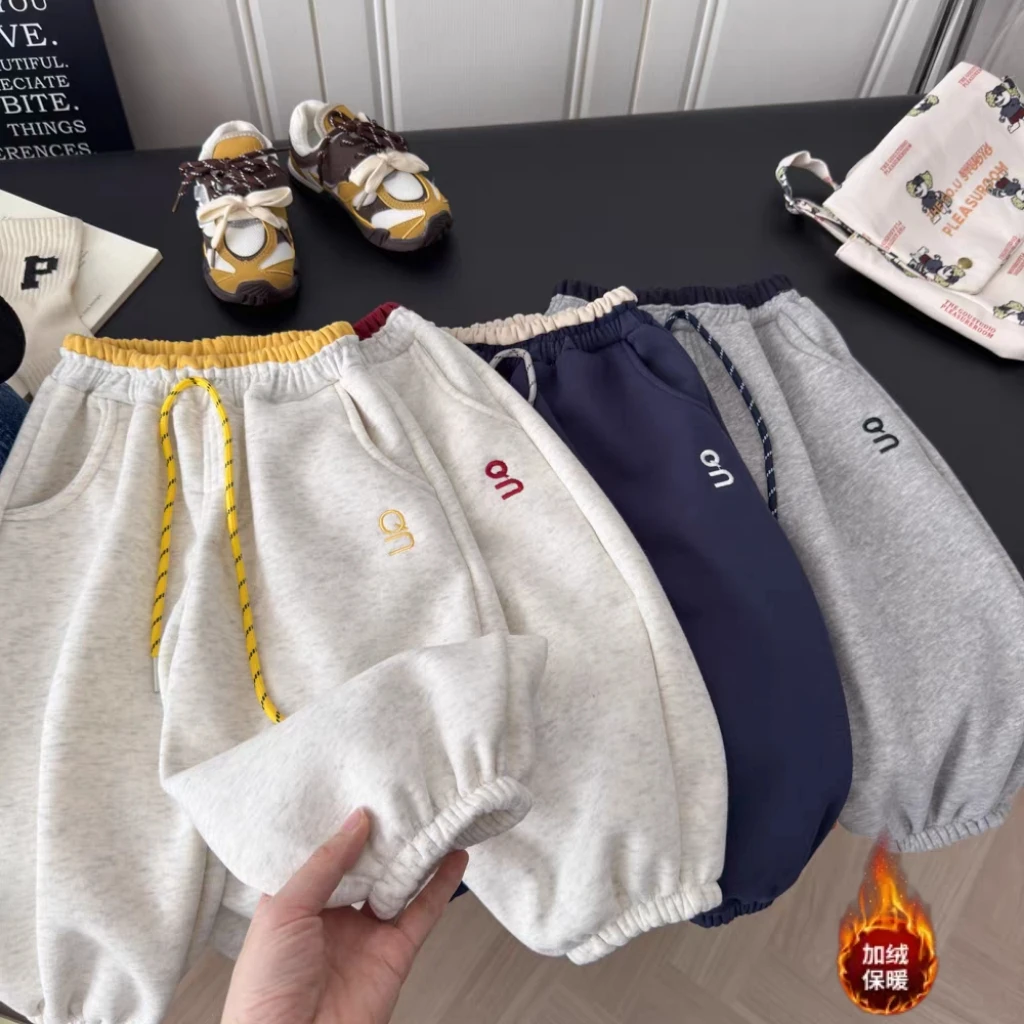 55041秋冬季新款2025百搭休闲裤儿童卫裤新款童装时尚洋气运动裤