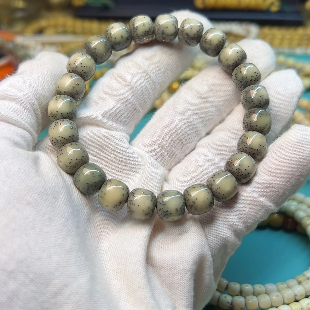 星月菩提吊坠精品石玉卡10小通体单圈