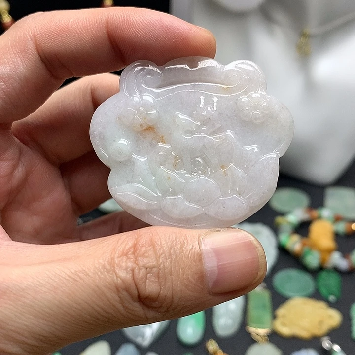 翡翠未镶嵌颈饰天然A货翡翠