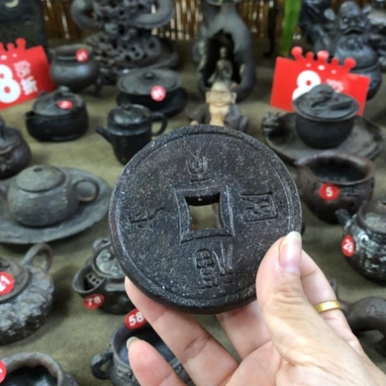 杯垫全手捏柴烧茶器