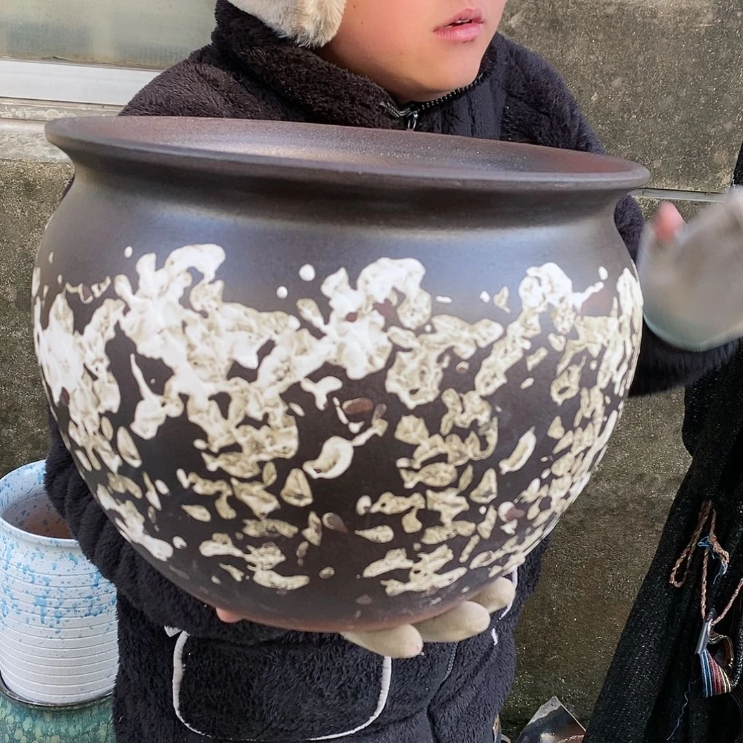 紫砂花盆正品口30高24