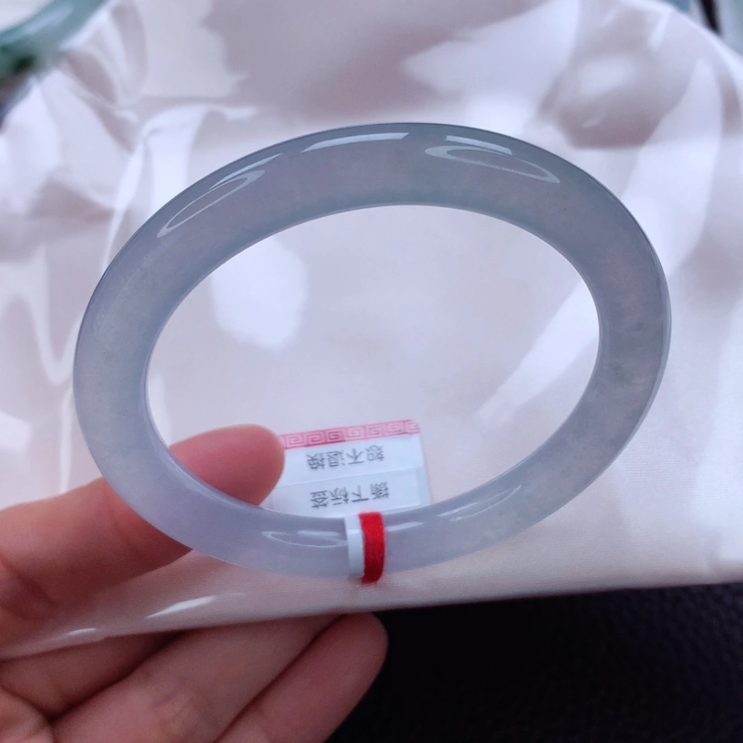 未镶嵌手镯翡翠55.5 冰 透 润 美人条