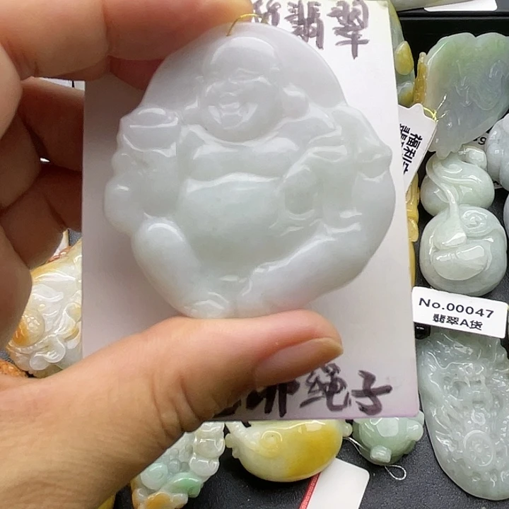 颈饰未镶嵌翡翠天然翡翠