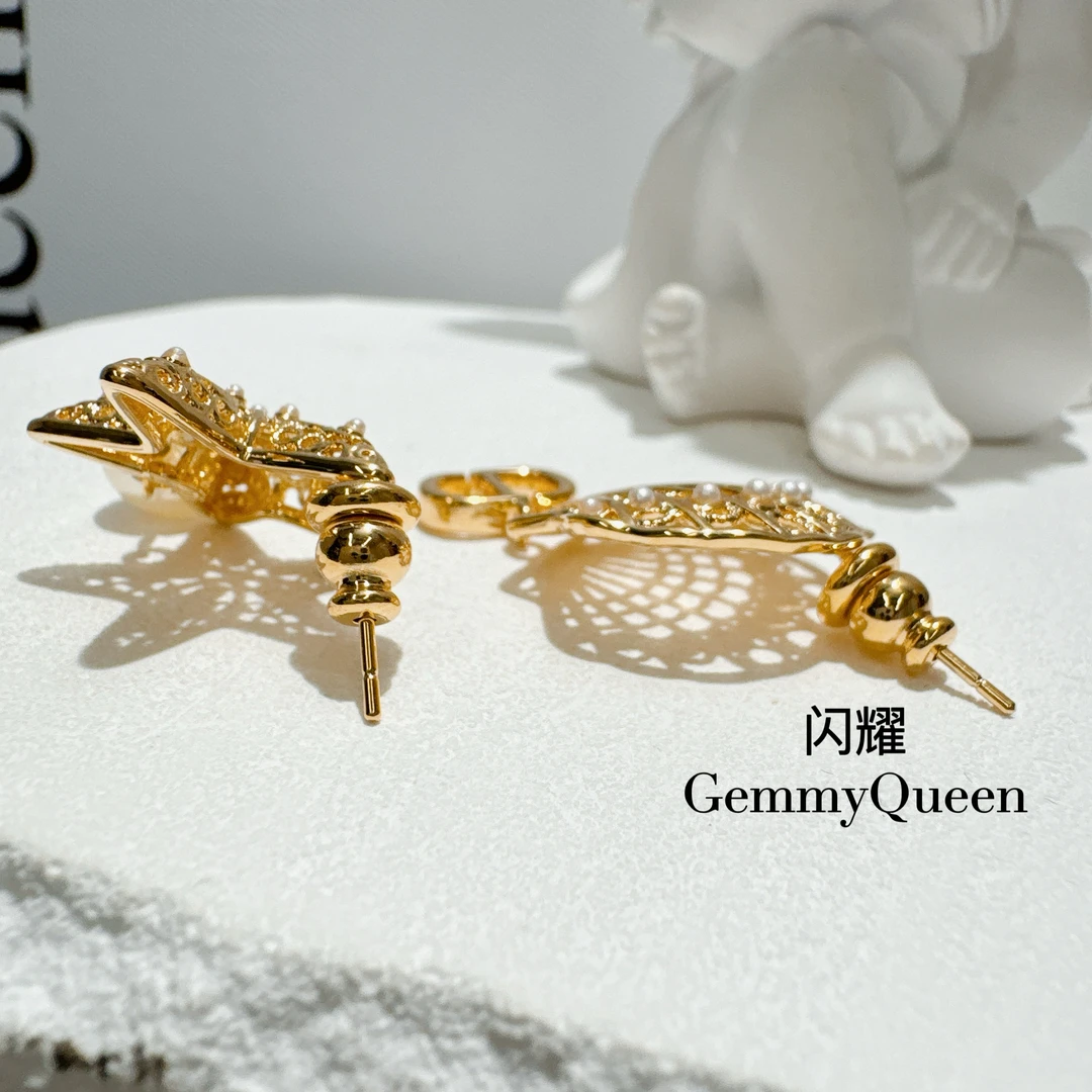 铜合金仿珍珠耳饰 闪耀GemmyQueen耳环GQ01797