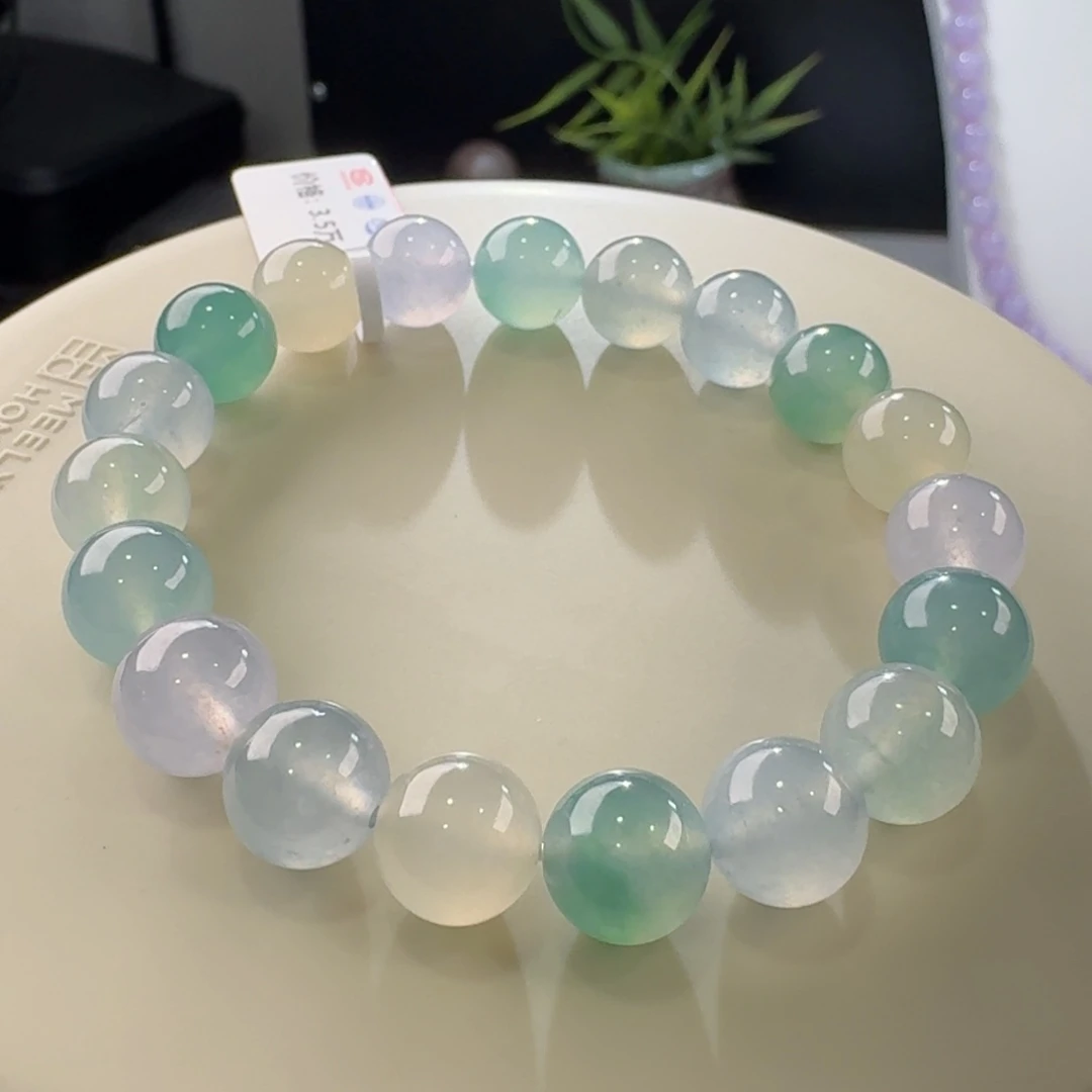 翡翠手链未镶嵌马卡龙单圈