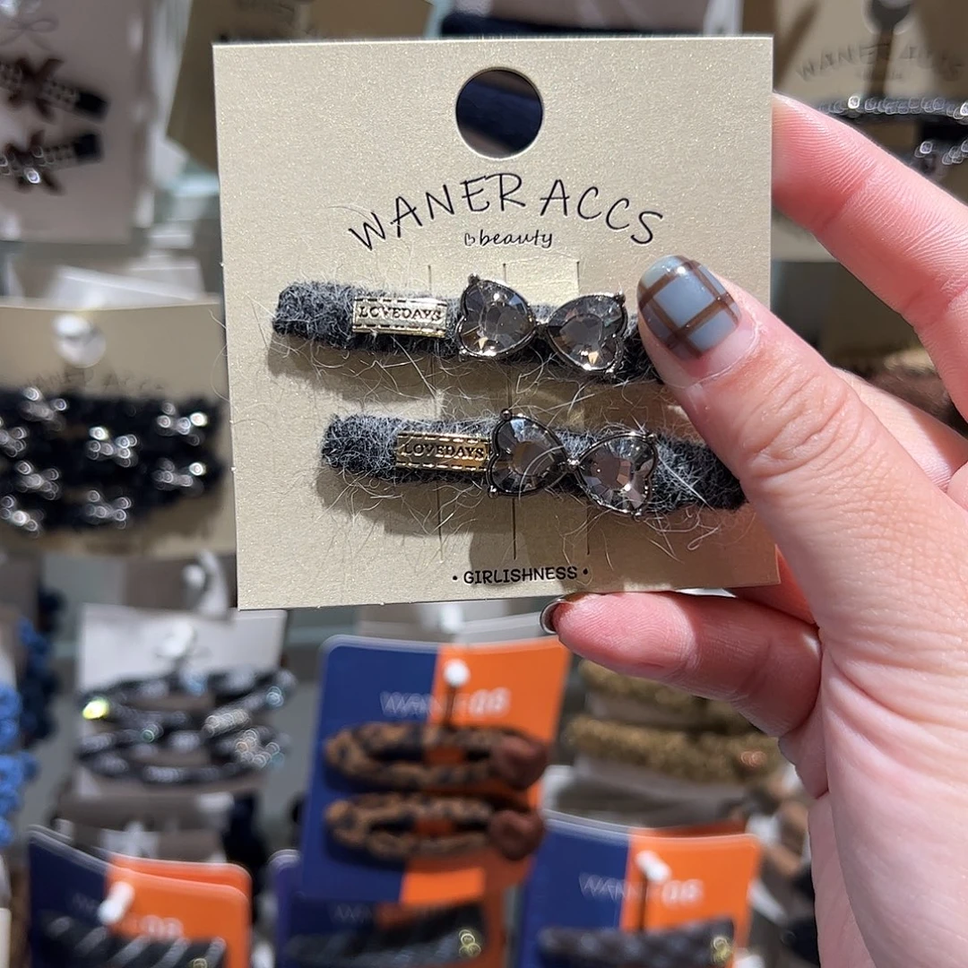 布艺非金属蝴蝶结钻压夹