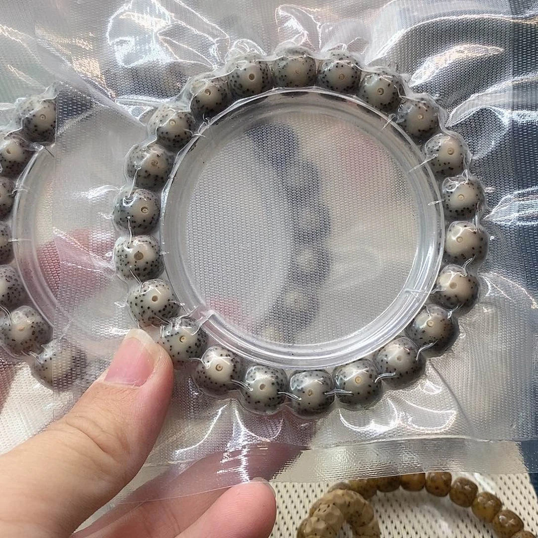 星月菩提吊坠石玉大眼单圈11*10