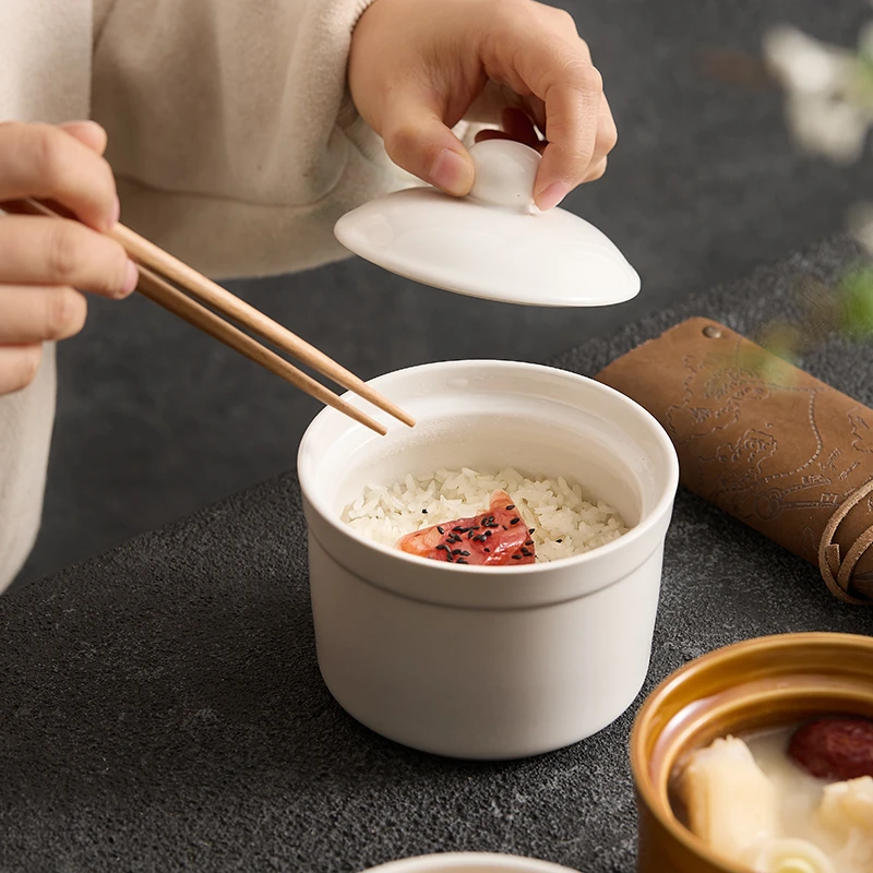 1个装大号瓦罐炖盅带盖炖盅家用蒸汤专用蒸盅一人份煲汤瓦罐