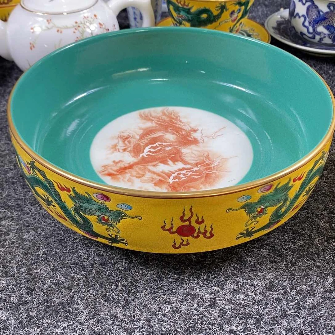 手工手绘陶瓷摆件工艺品老*