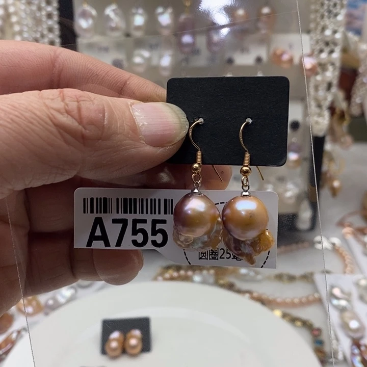 钛钢淡水珍珠颈饰755