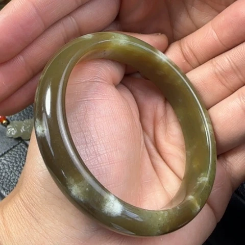 和田玉手镯未镶嵌60