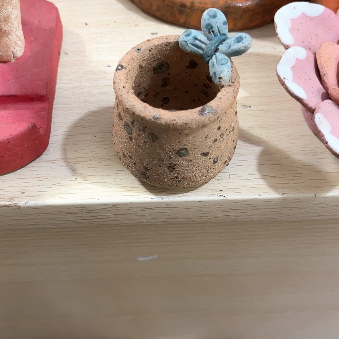 泥塑魅***我古镇炻陶花盆