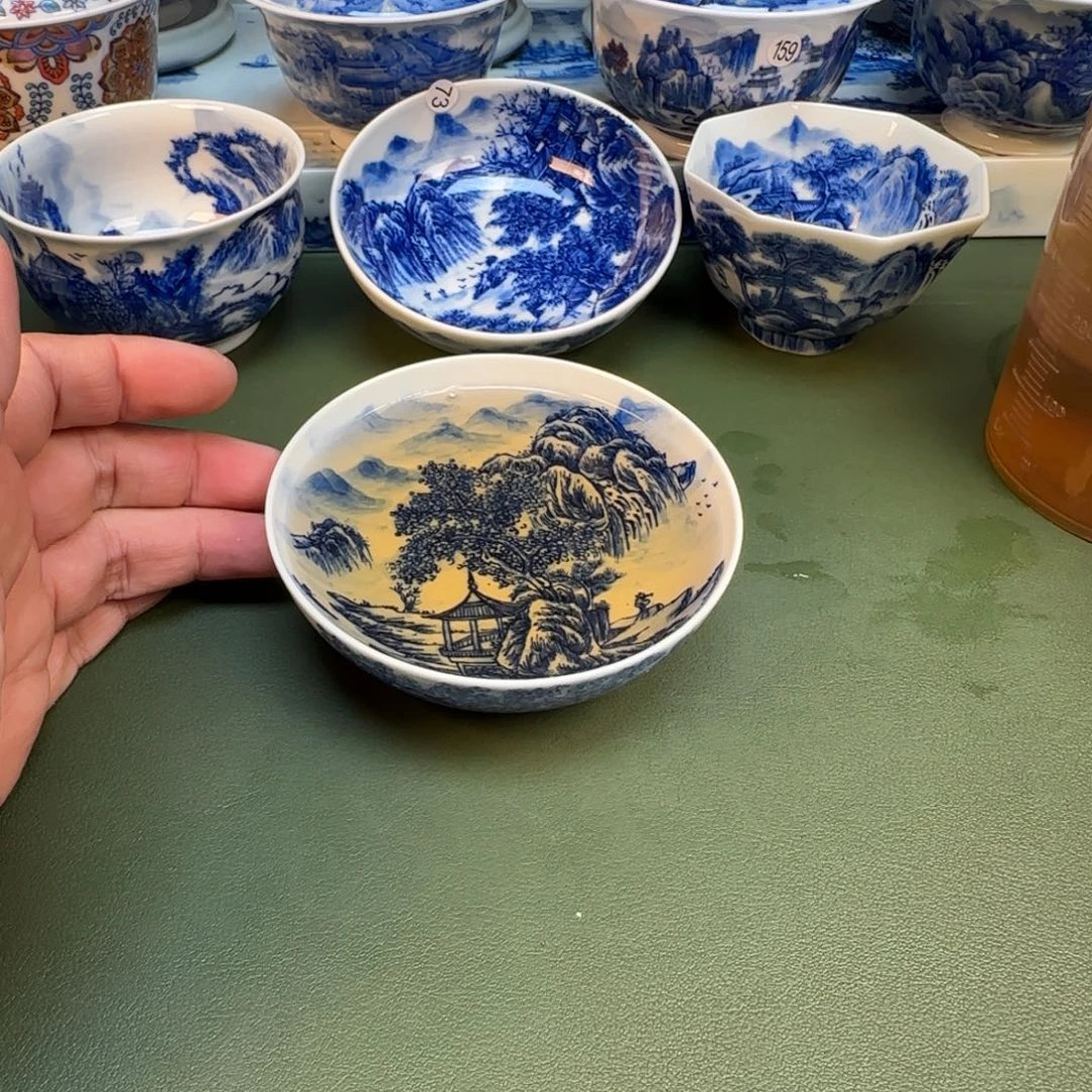 纯手工纯手绘茶具石头88