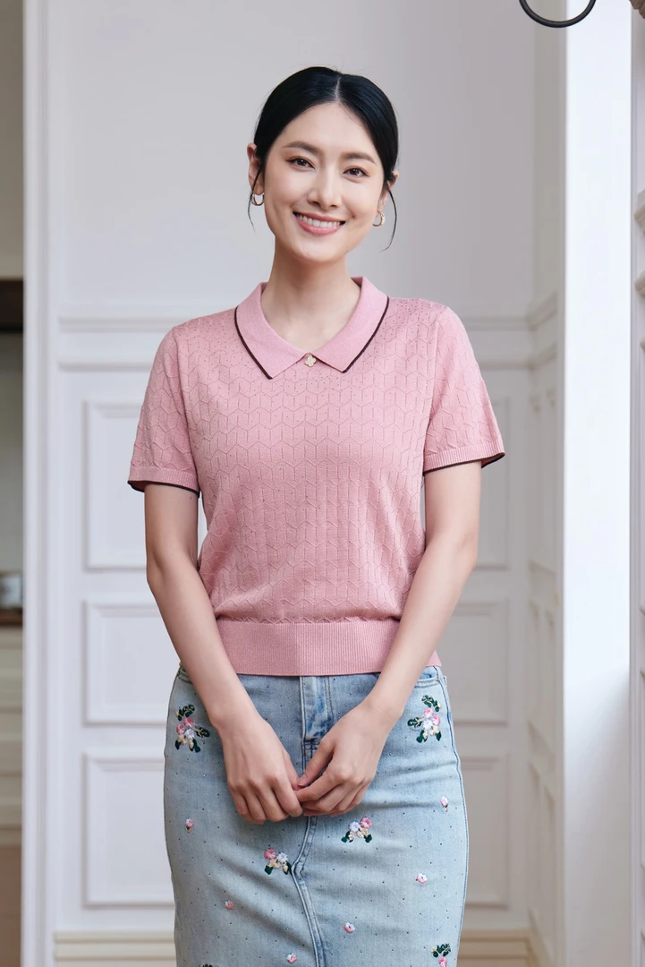 【衣联服饰】精品妈妈款莱赛尔纤维天丝上衣1164