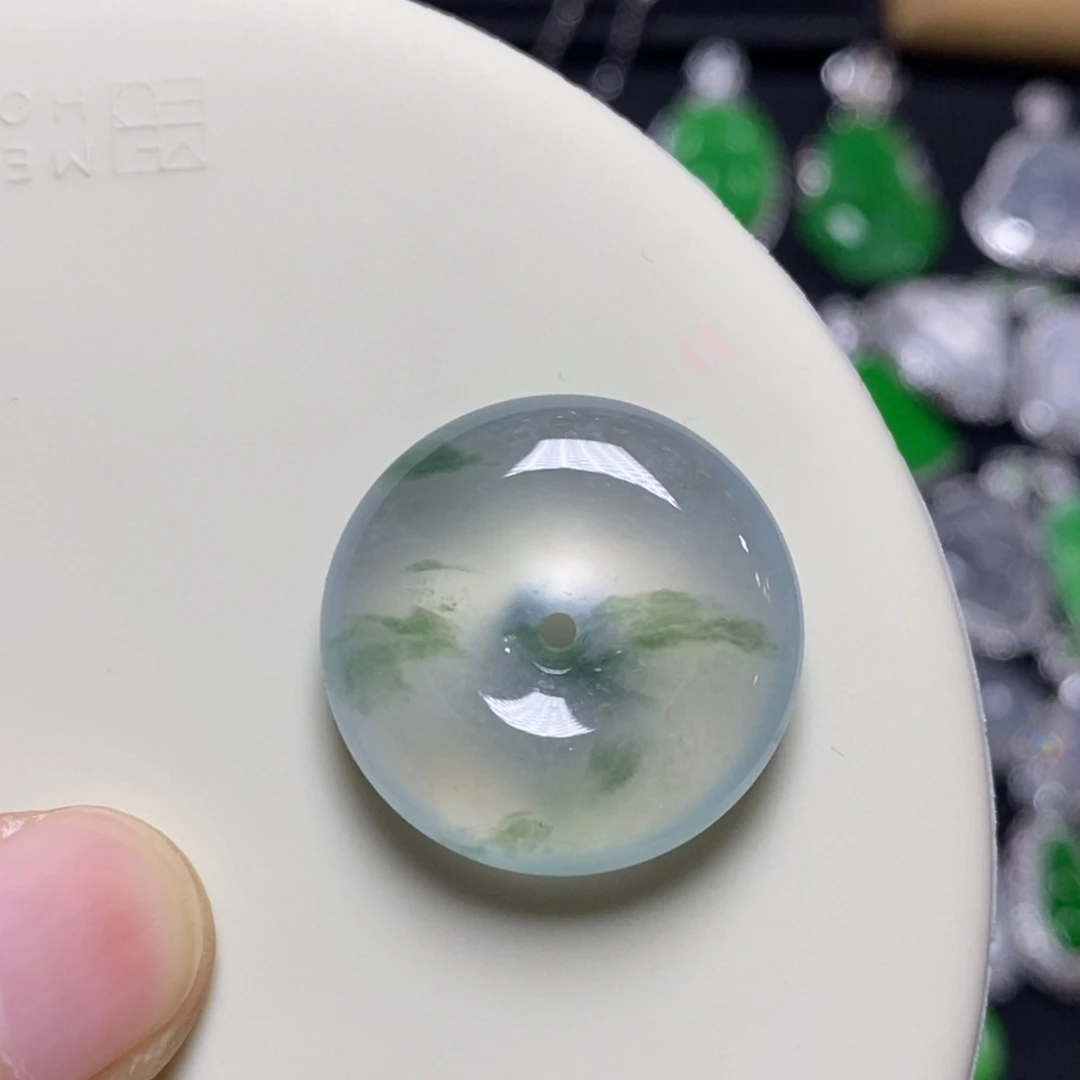 翡翠未镶嵌吊坠(不含链)平安扣