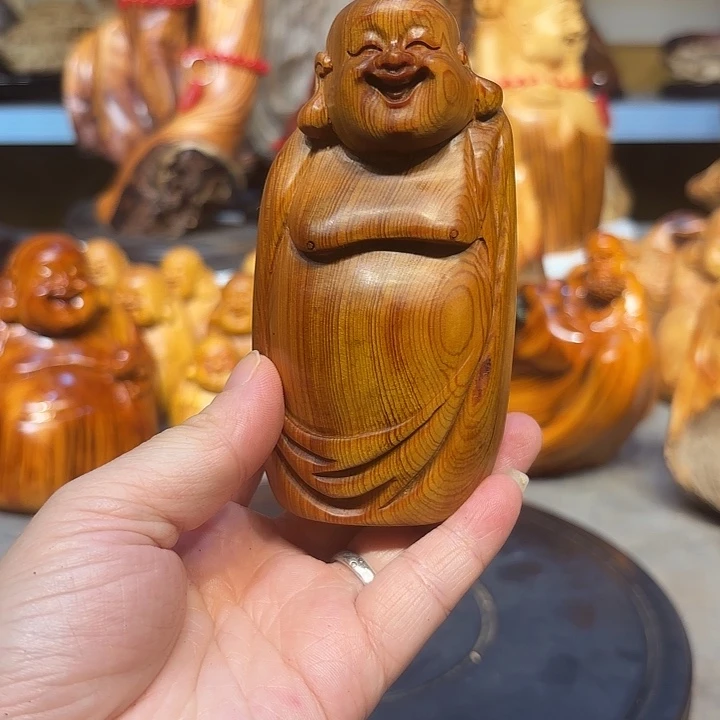 柏木太行崖柏弥勒佛