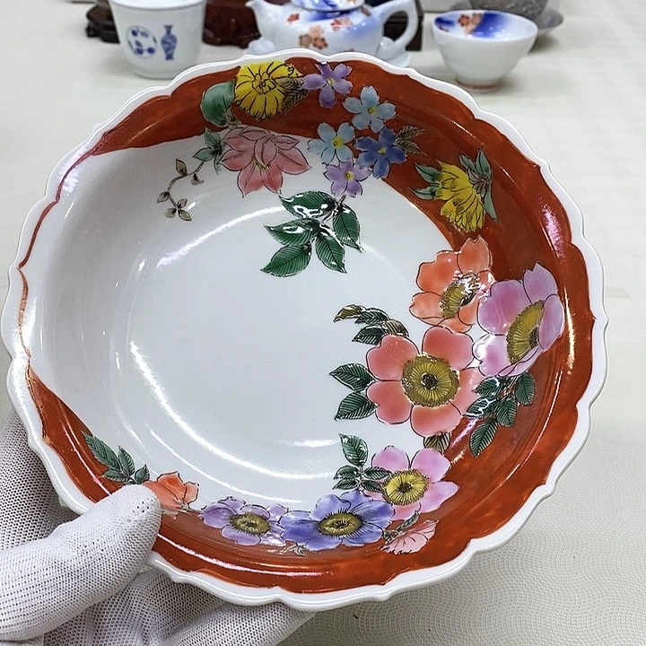 摆件进口瓷器九谷