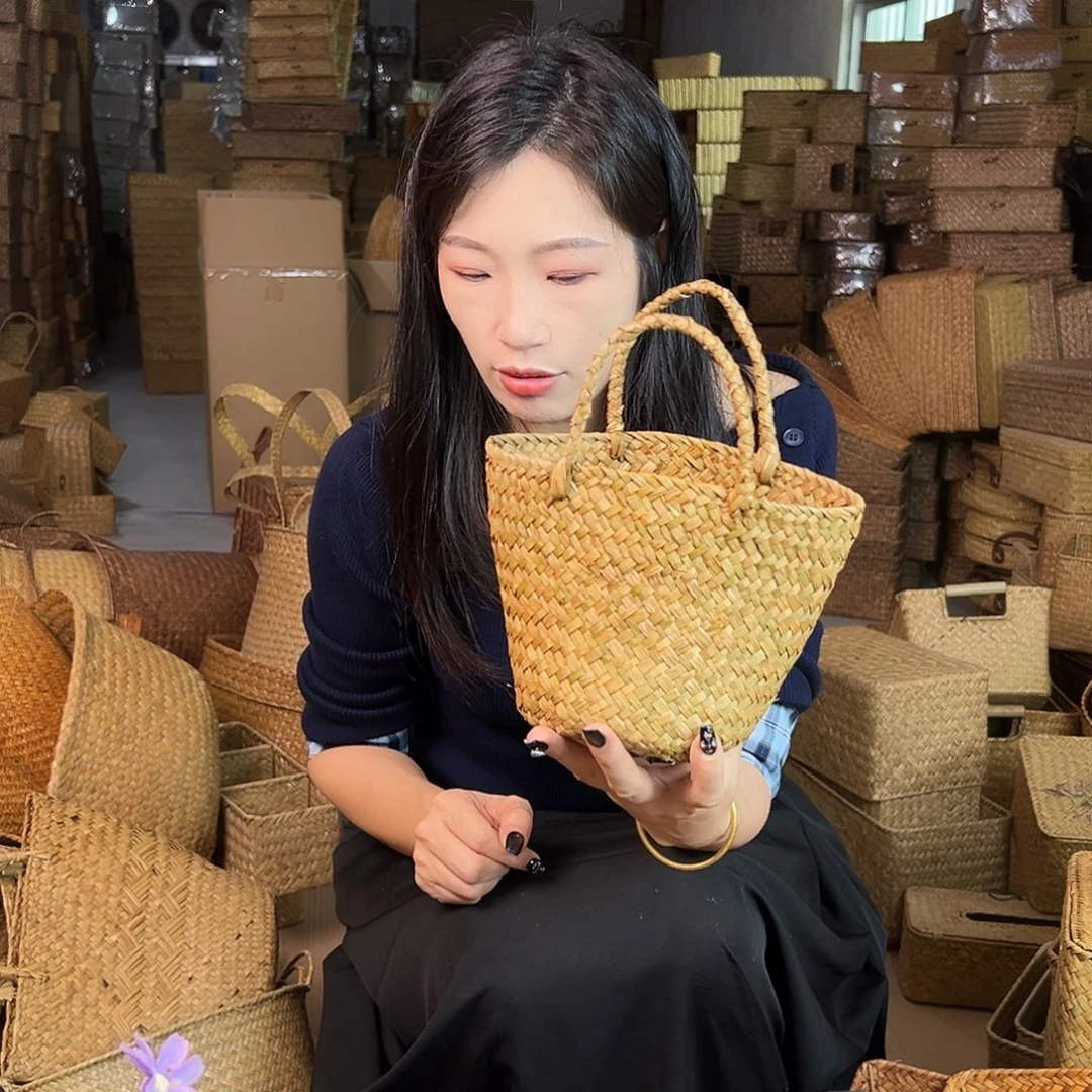草编包/草编收纳盒微瑕疵