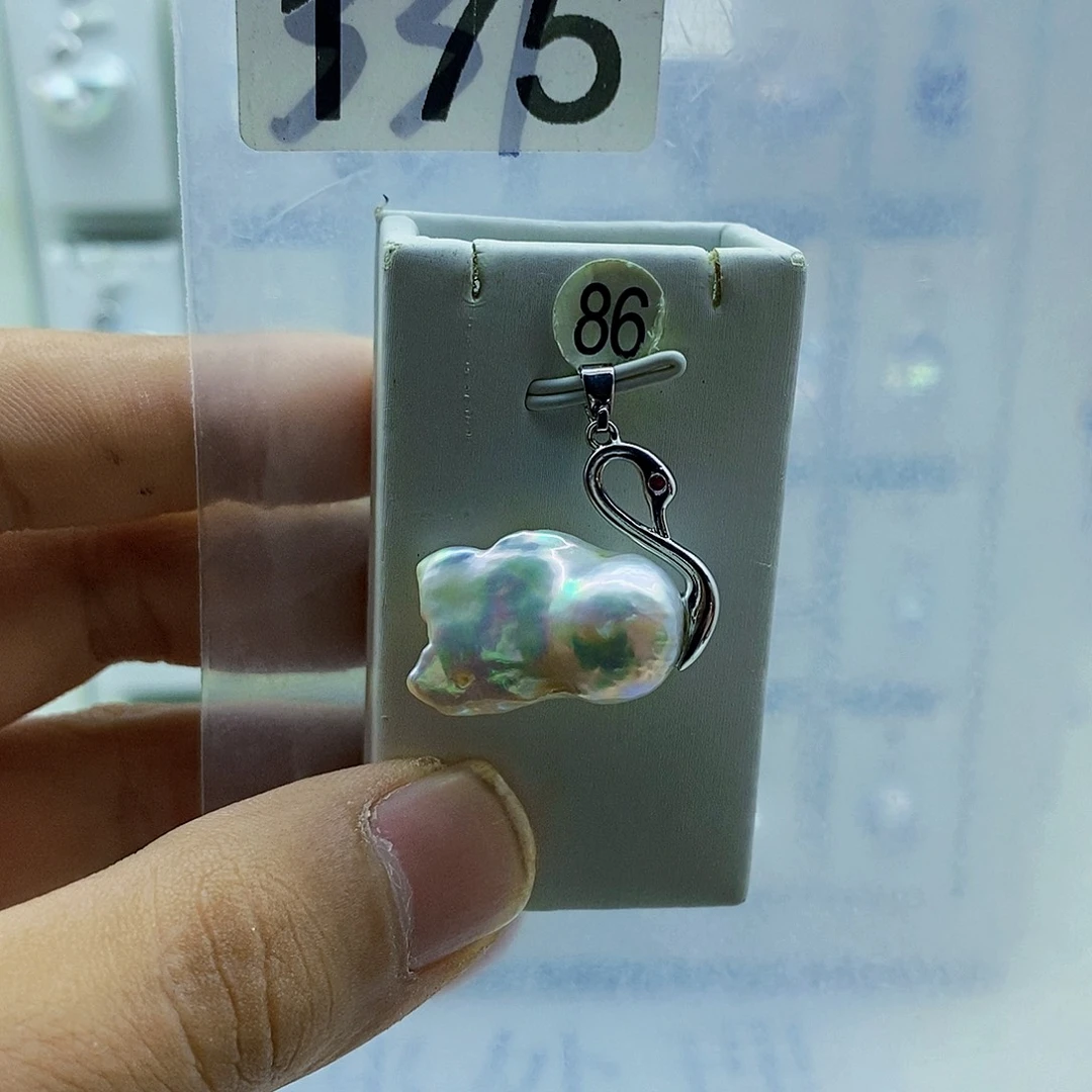 颈饰合金淡水珍珠