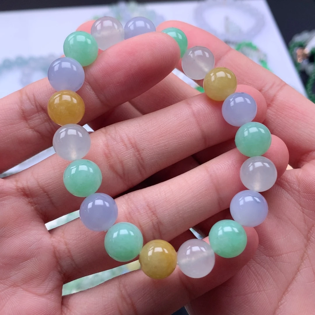 翡翠未镶嵌手链卡10