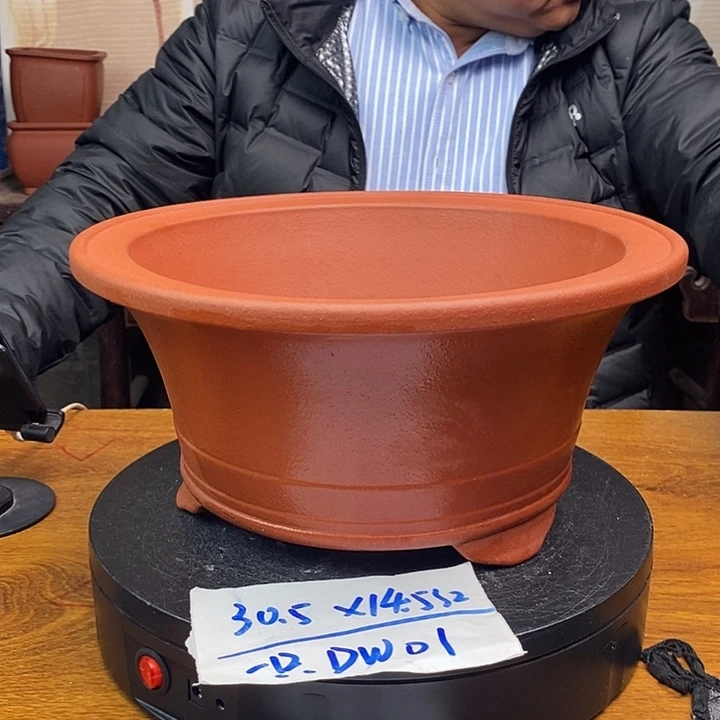 紫砂花盆货号一只DW01