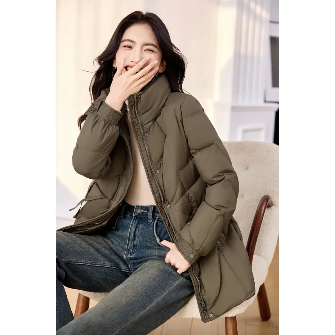 断码清仓YR154冬季时尚休闲显瘦阔型保暖舒适女式羽绒服
